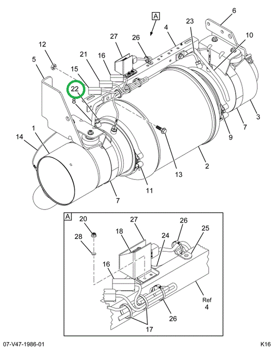 2594830C91 TUBE ASSY PRESSURE RE BUS