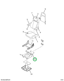 2594905C1 Bracket Support Seat Belt