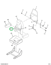 2595317C92 CUSHION BACK HI CHRL