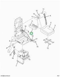2595731C91 Armrest, Seat, Drvr Assy W/ Up