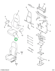 2595746C1 Upholstery Seat Cushion Driver