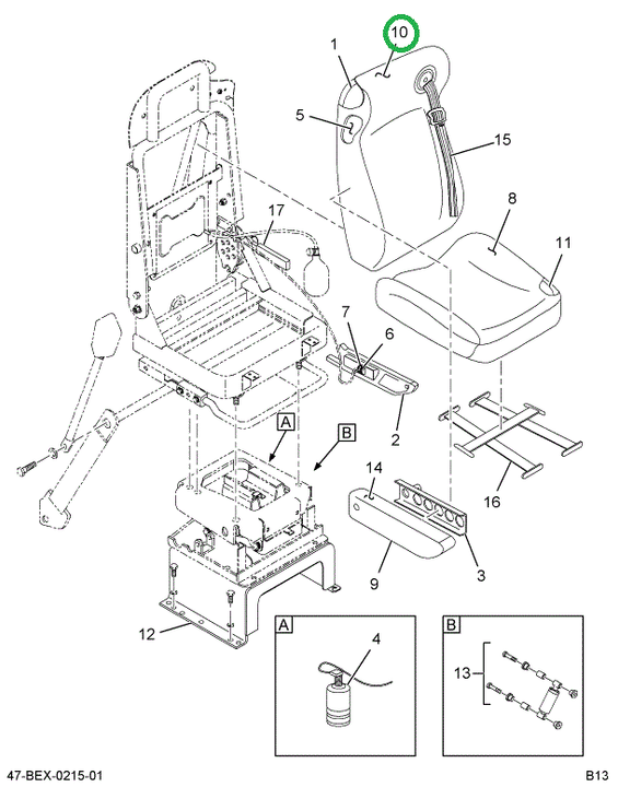2595856C1 Upholstery, Back Seat Driver