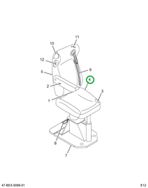 2595858C1 UPHOLSTERY  SEAT CUSHION DRIVE