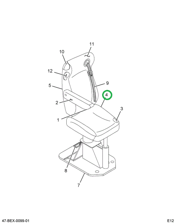 2595858C1 UPHOLSTERY  SEAT CUSHION DRIVE