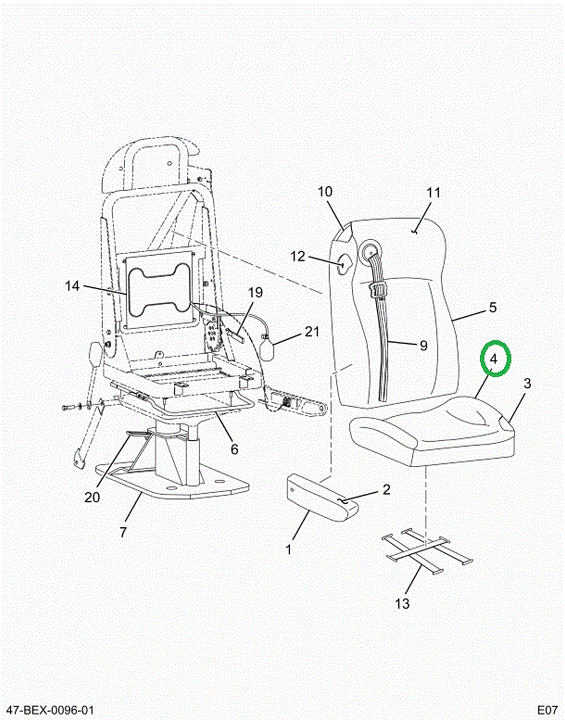 2595948C1 UPHOLSTERY  SEAT CUSHION DRIVE