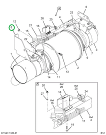 2596249C91 BRACKET FT HANGER ASSY BUS