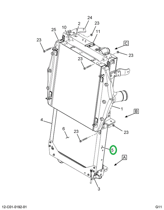 2596331C91 CHANNEL,FRAME LH SIDE