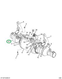 2596444C91 CONVERTR,CONVERTER DPF OUTLET