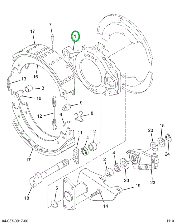 2596615C91 SPIDER BRAKE W/BUSH & SEAL