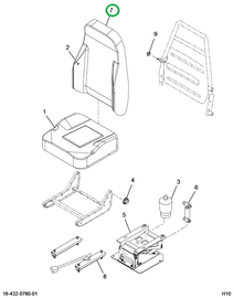 2597444C1 Seat, Drivers Back