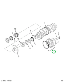 2597606C91 FLYWHEEL ASSY ENG