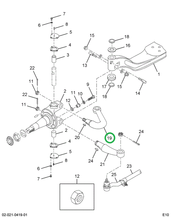 2597754C1 ARM STRG SINGLE LH W/KEYS