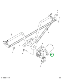 2597906C91 MOTOR AND CRANK ASSY W/S WPR