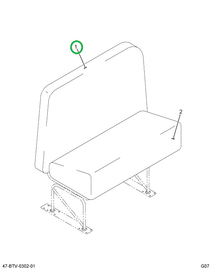 2597968C1 Cover, Seat, Upholstery Back G