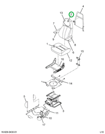 2598030C91 CUSHION BACK INDV SEAT