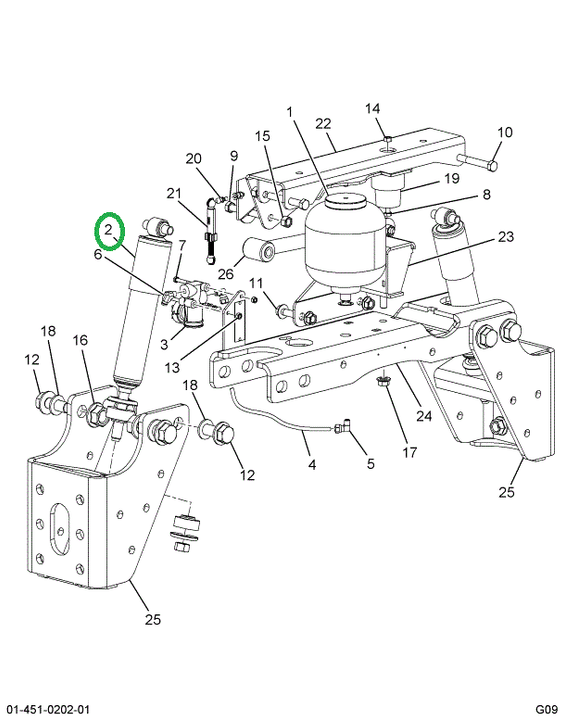 2598757C1 ABSORBER SHOCK CAB