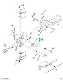2598795C1 Arm, Steering, Single Rh
