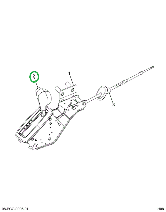 2599052C1 CONTROL A/T MAIN SHIFTER