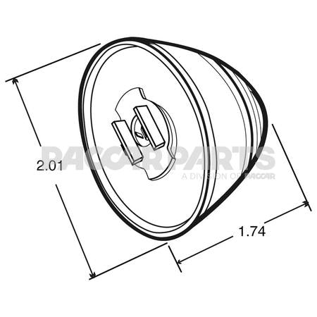 30276R LIGHT-LED CL/MKR RED 2DIO 2" BEEHIVE