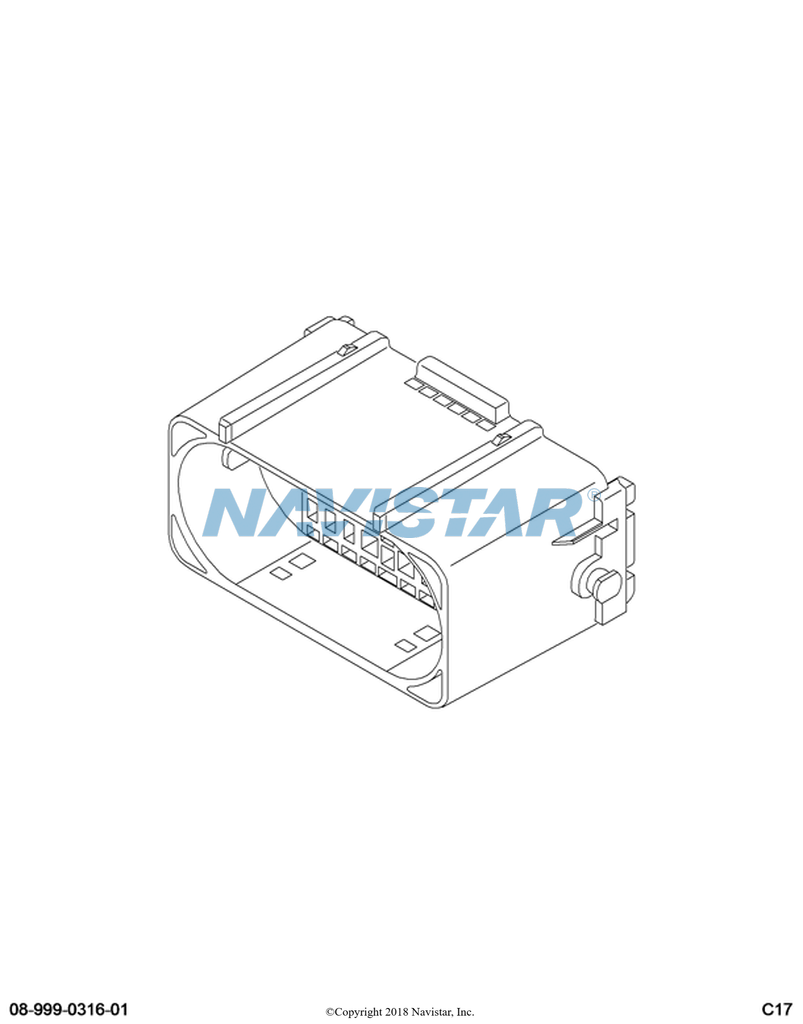 3535310C1 CONNECTR,CONNECTOR BODY 38-WAY