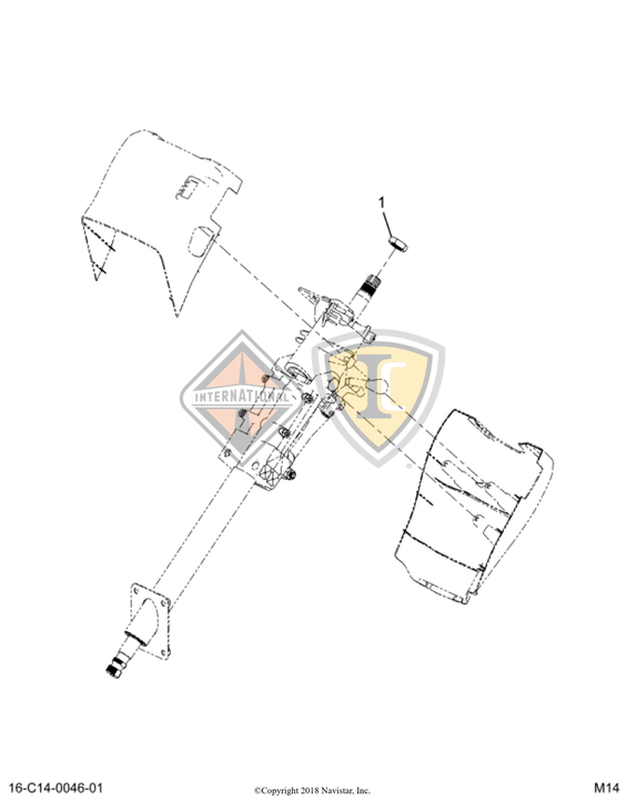 3551707C1 NUT STEERING WHEEL 7/8-20