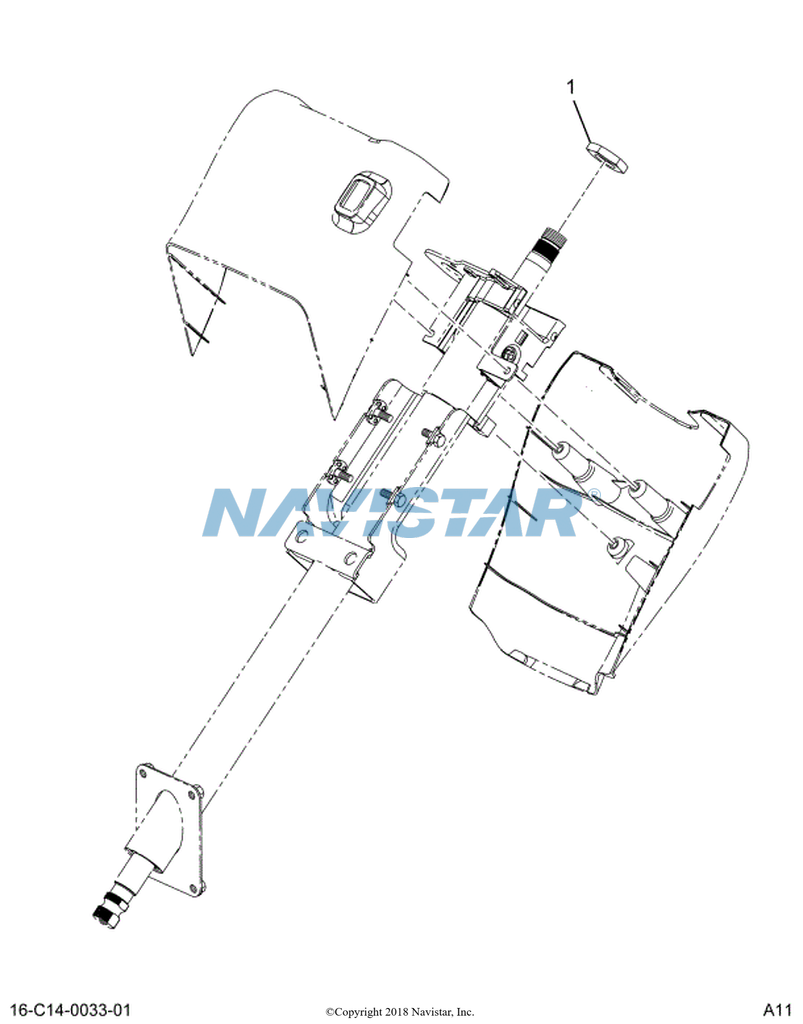 3551707C1 NUT STEERING WHEEL 7/8-20