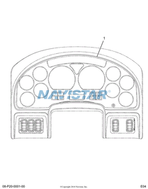 3558552C92 HOUSING INSTR CLUSTER  W/PRNDL