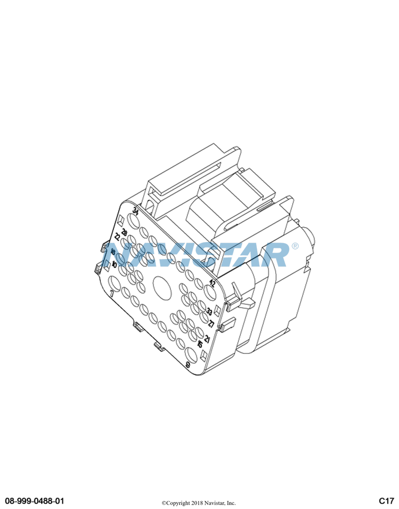 3595621C1 CONNECTR,CONNECTOR BODY  42-WA