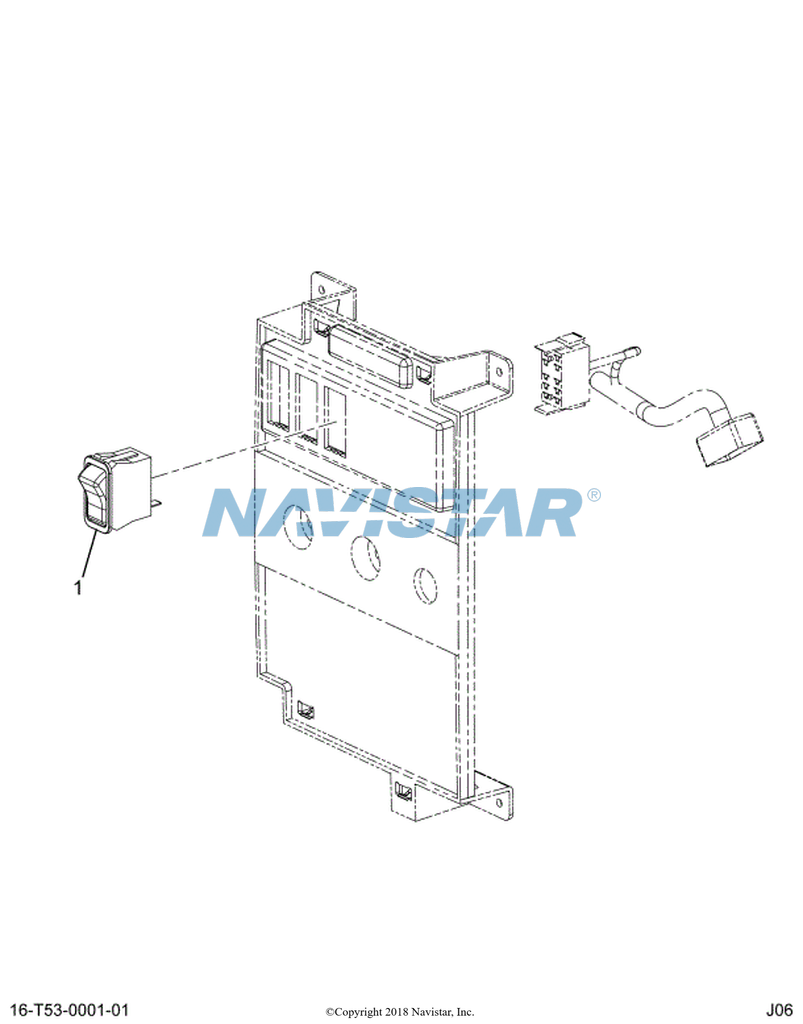 3596760C1 SWITCH LIGHT SP ROCKER DOME/FL