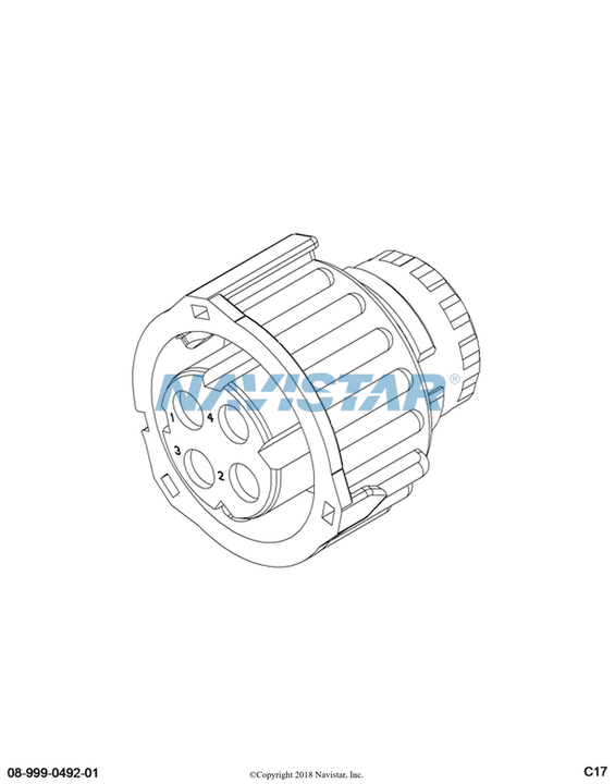 3601685C1 CONNECTR,CONNECTOR BODY 4 WAY