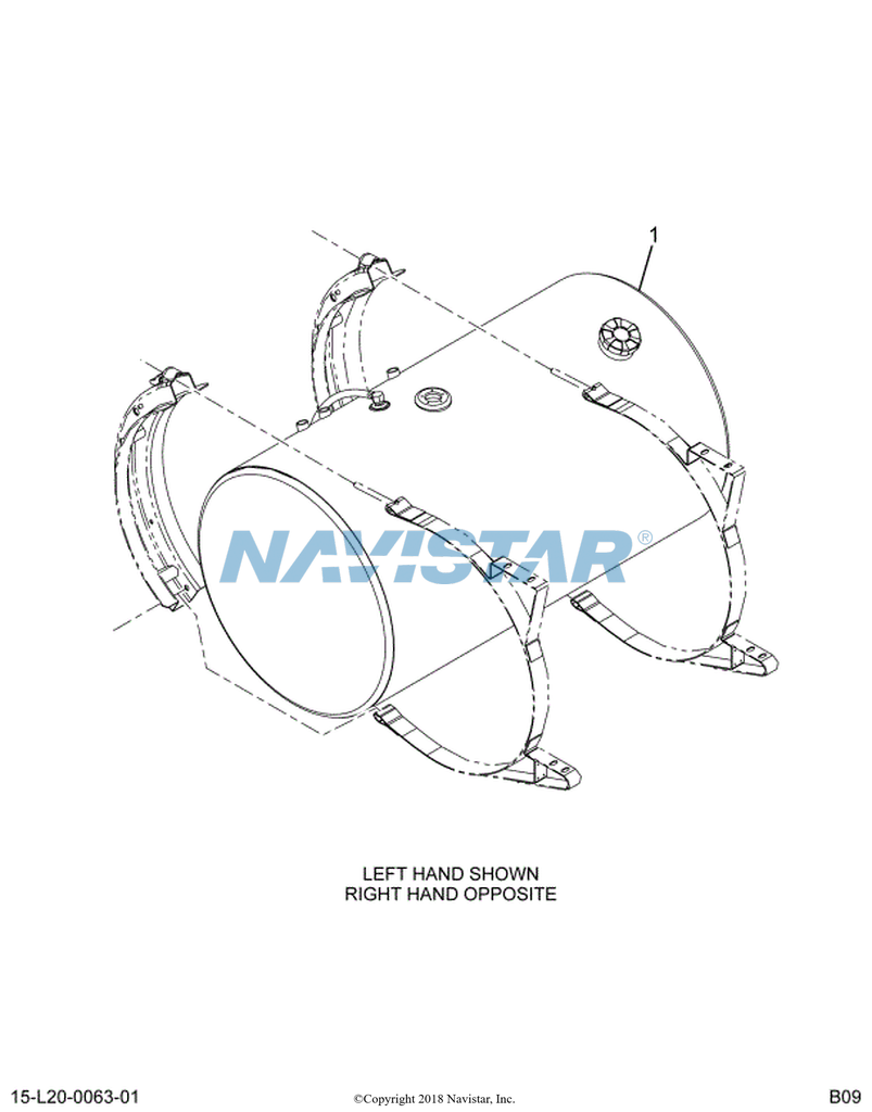 3609591C94 TANK FUEL  26 INCH ROUND 80 GA