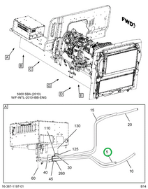 3837646C93 Hose Air Condition Assembly Ev