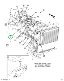 3860140C91 HOSE  A/C  EVAP TO COMP 2010 W