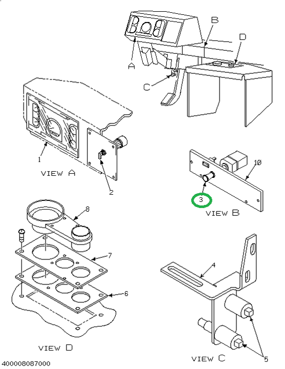 393442C1 HARNESS,SWITCH LIGHT W/O KNOB/