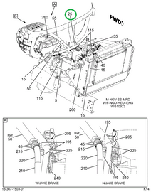 3959810C91 HOSE, A/C , ASSY EVAPORATOR TO