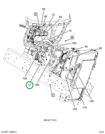 3978182C91 HOSE, A/C , ASSY CONDENSER TO