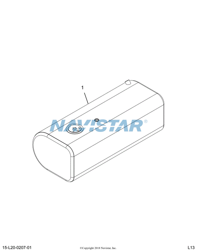 3999299C92 TANK,FUEL , RSM 100G 19IN D-ST