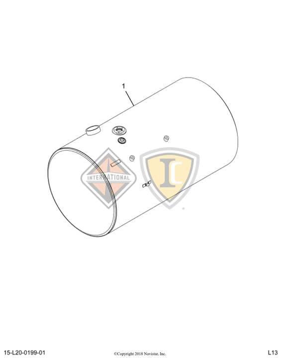 4027343C91 TANK,FUEL , 24IN DIA, 80G, RT,