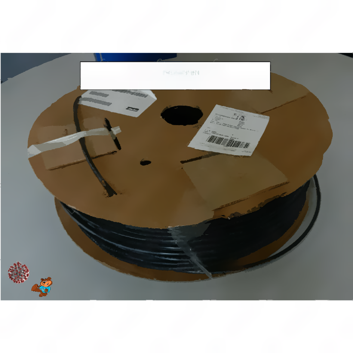48-25855-009 TUBE, NYLON, 1/4IN, BLACK W/ WHITE