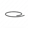 48-25855-010 TUBE NYL 1/4 IN BLK NON REINF AB