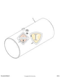 6114424C93 TANK,FUEL , RIGHT SIDE, 100GAL