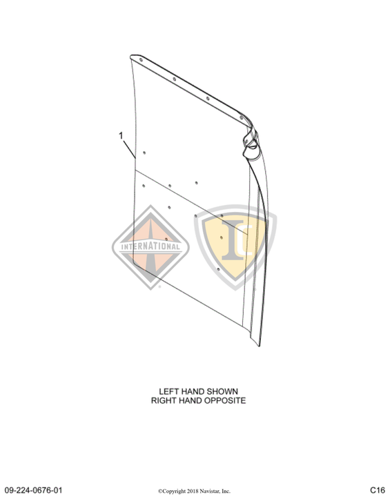 6118045C2 GUARD,FRT FENDER , HDD SBA R