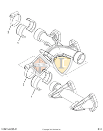 7079537C92 KIT, EXHAUST HEAT SHIELD AND C