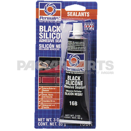 81158PTX SealantAdhsv Black Rtv 3 Oz Tube 12Cs