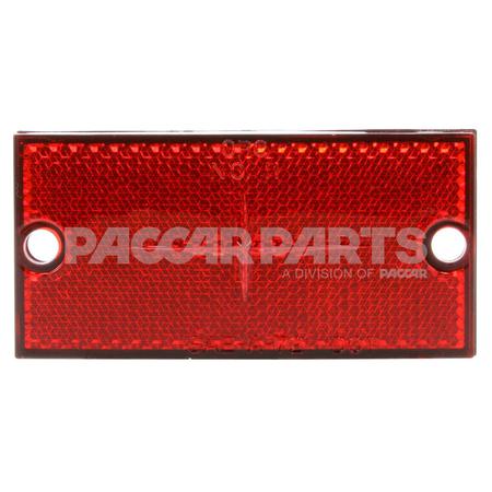 98035R REFLECTOR-RECTANGULAR RED 1.81"X3.69"