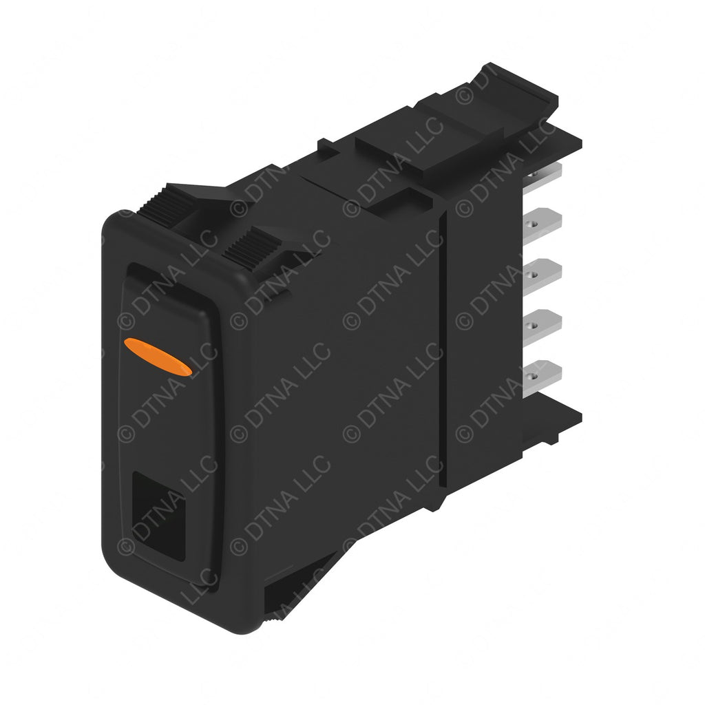 A06-86377-108 SWITCH-ROCKER,2 POS LAT,W/INDICATOR,AMBE