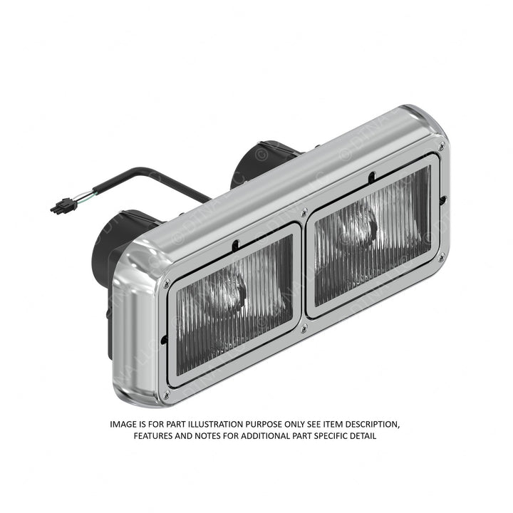 A06-93732-001 HEADLAMP-DUAL RECTANGULAR,RH,RHD