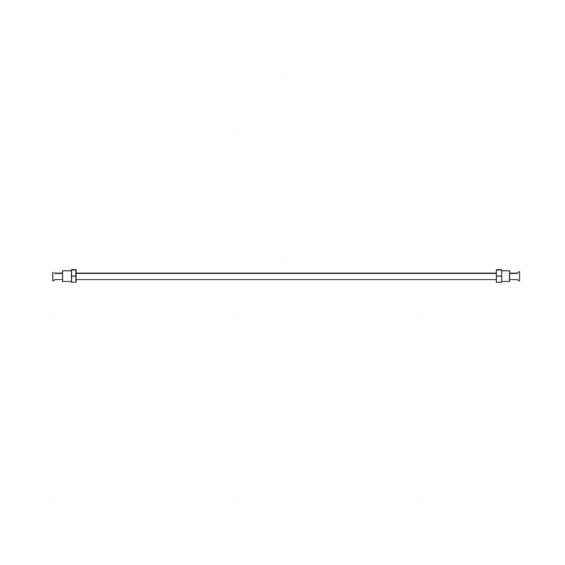 A12-24750-092 TUBE-HYDRAULIC,STEEL,1/4 INCH OD,925MM