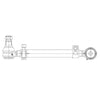 A14-09535-001 ROD-STEERING CON,DRAG LINK,SET BACK AXLE