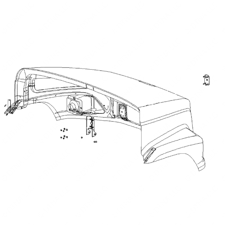 A17-14774-009 HOOD ASSY-SCHOOL BUS,F565